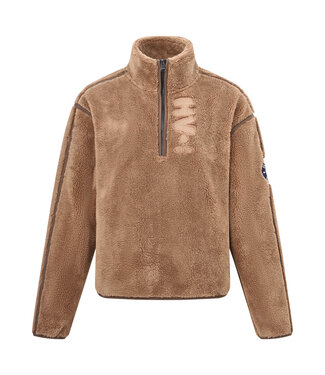 HV Equestrian HVP ROSINE FLEECE HALF ZIP SWEATER - Camel