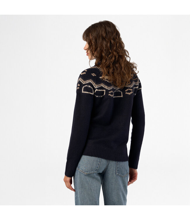 HVP JOSIE SOFT KNIT HAFLF ZIP PULLOVER - Navy