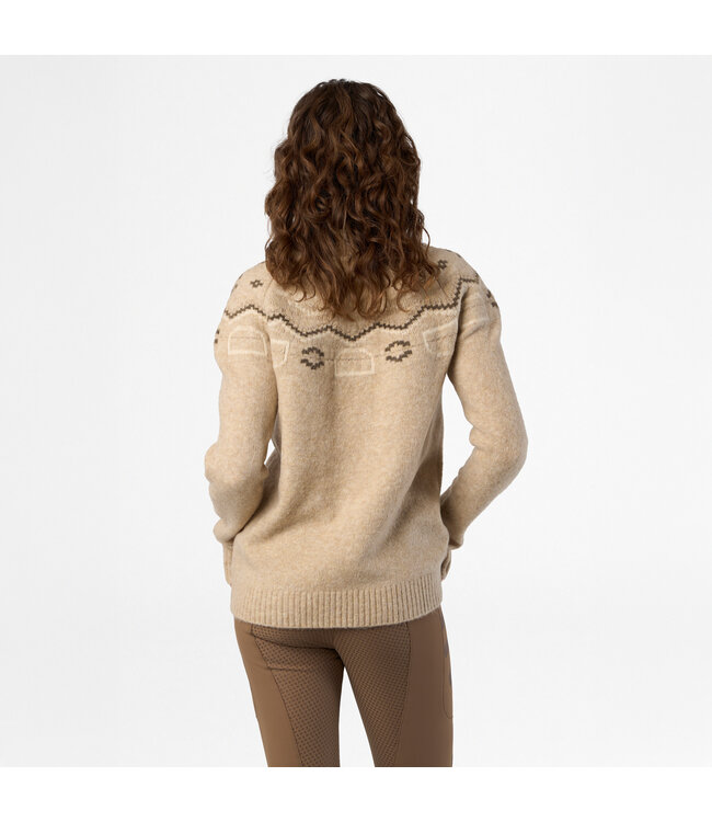 HVP JOSIE SOFT KNIT HAFLF ZIP PULLOVER - Natural