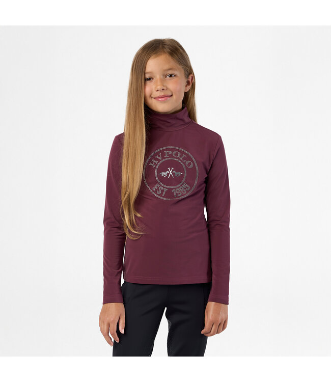 HVP ODETTE KIDS TECHNICAL JERSEY TOP - Wine