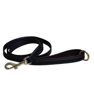 Mackey MACKEY PADDED DOG LEAD - Navy/Brown