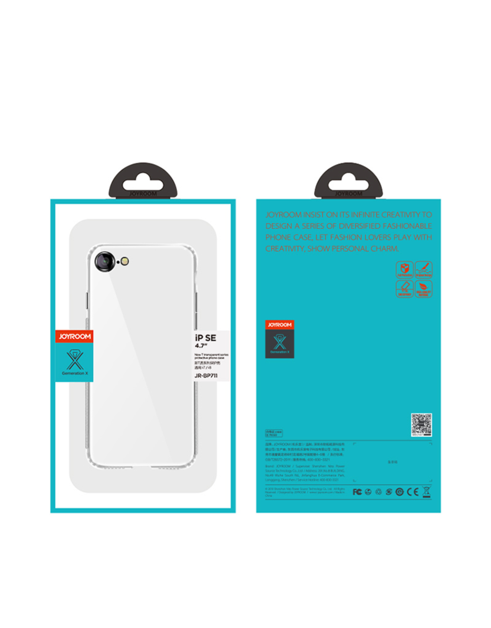 JOYROOM iPhone SE20/8/7 TPU gel hoesje Transparant