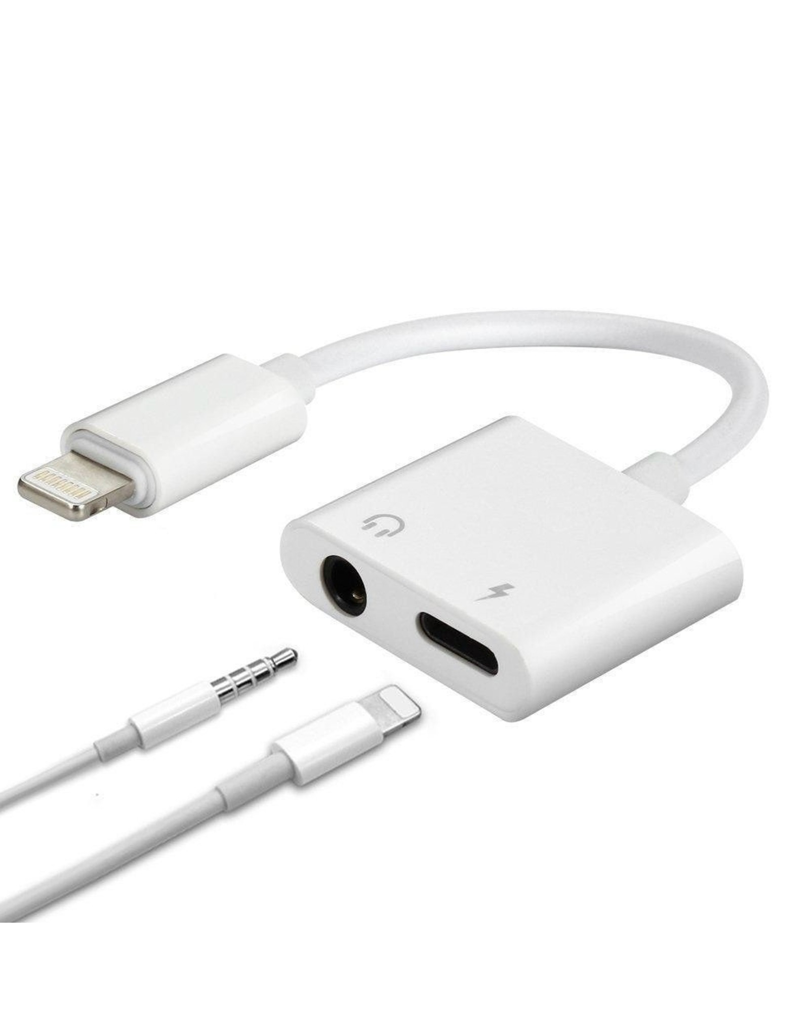 JOYROOM Adapter Lightning naar Lightning & 3.5mm