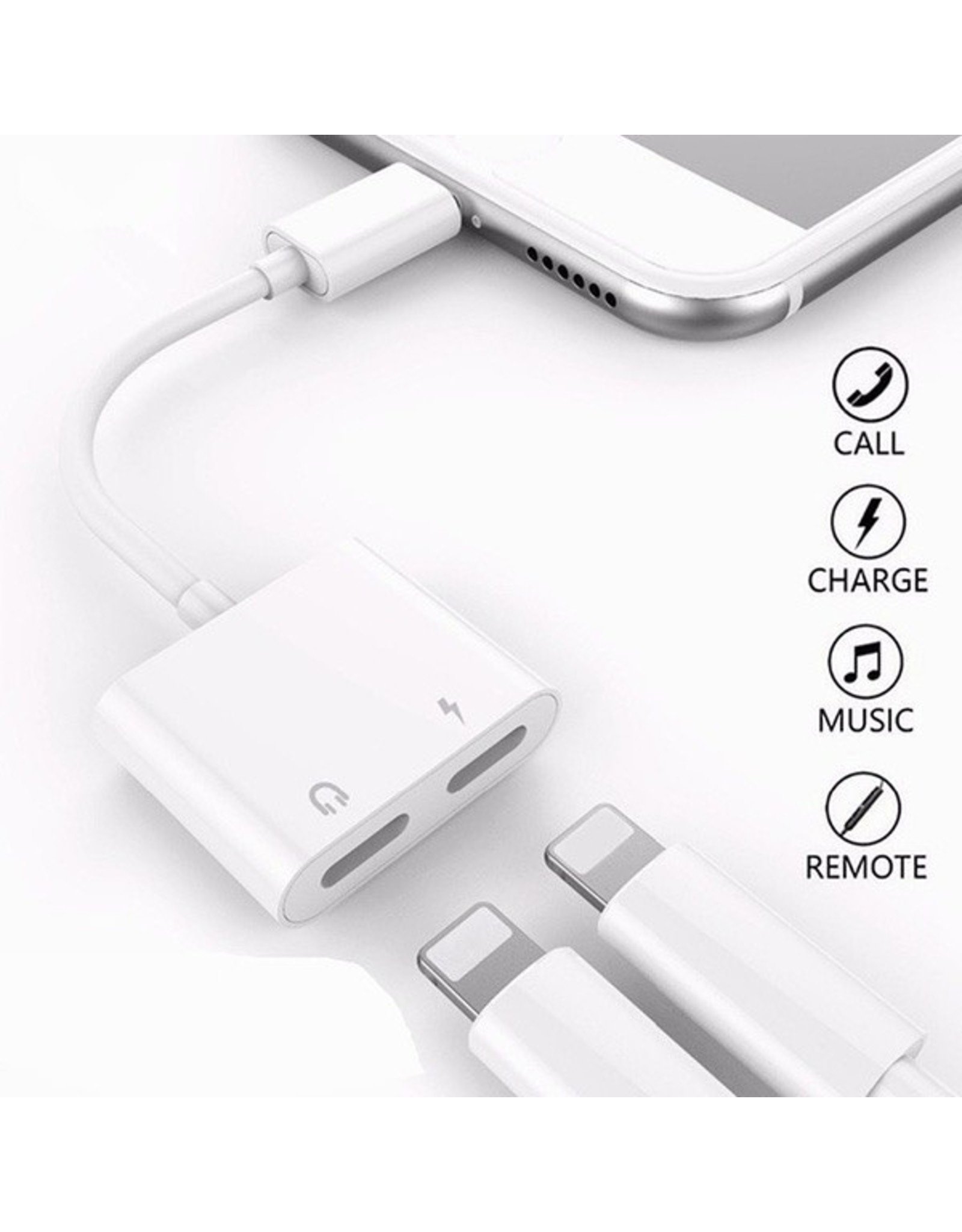 JOYROOM Adapter Lightning naar Dual Lightning