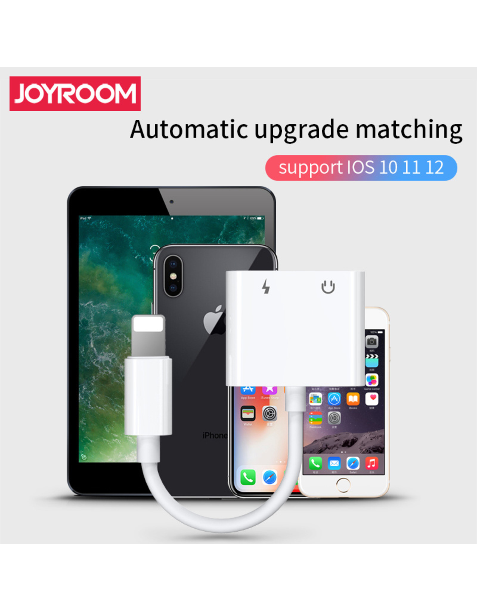 JOYROOM Adapter Lightning naar Dual Lightning