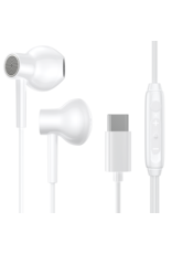 JOYROOM Type-C bekabelde headset - wit