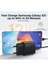 JOYROOM Thuislader 2 x usb poort fast charging 2.4A - zwart