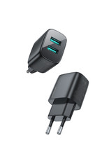 JOYROOM Thuislader 2 x usb poort fast charging 2.4A - zwart