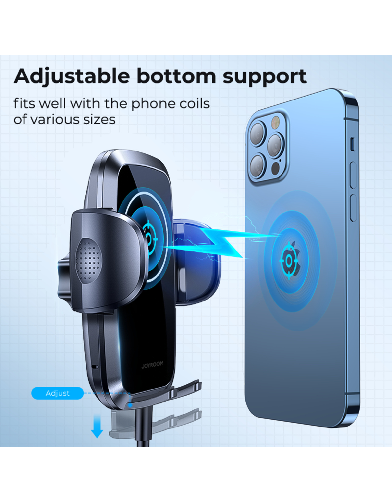 JOYROOM Draadloze oplader Air vent 15 watt