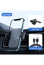 JOYROOM Magsafe draadloze oplader Airvent autohouder 15 W - Zwart JOYROOM Magsafe draadloze oplader Airvent autohouder 15 W - Zwart