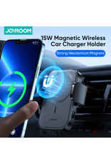 JOYROOM Magsafe draadloze oplader Airvent autohouder 15 W - Zwart JOYROOM Magsafe draadloze oplader Airvent autohouder 15 W - Zwart