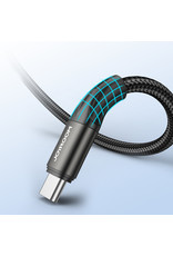 JOYROOM Type-C naar Type-C USB braided kabel 1M  - zwart