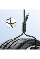 JOYROOM Type-C naar Type-C USB braided kabel 1M  - zwart