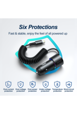 JOYROOM Autolader 3in1 met RGB verlichting JOYROOM Autolader 3in1 met RGB verlichting