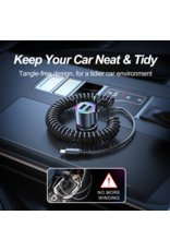 JOYROOM Autolader 3in1 met RGB verlichting JOYROOM Autolader 3in1 met RGB verlichting