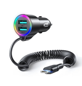 JOYROOM Autolader 3in1 met RGB verlichting
