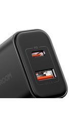 JOYROOM PD 20 Watt USB-C + QC 3.0 Adapter  - Zwart