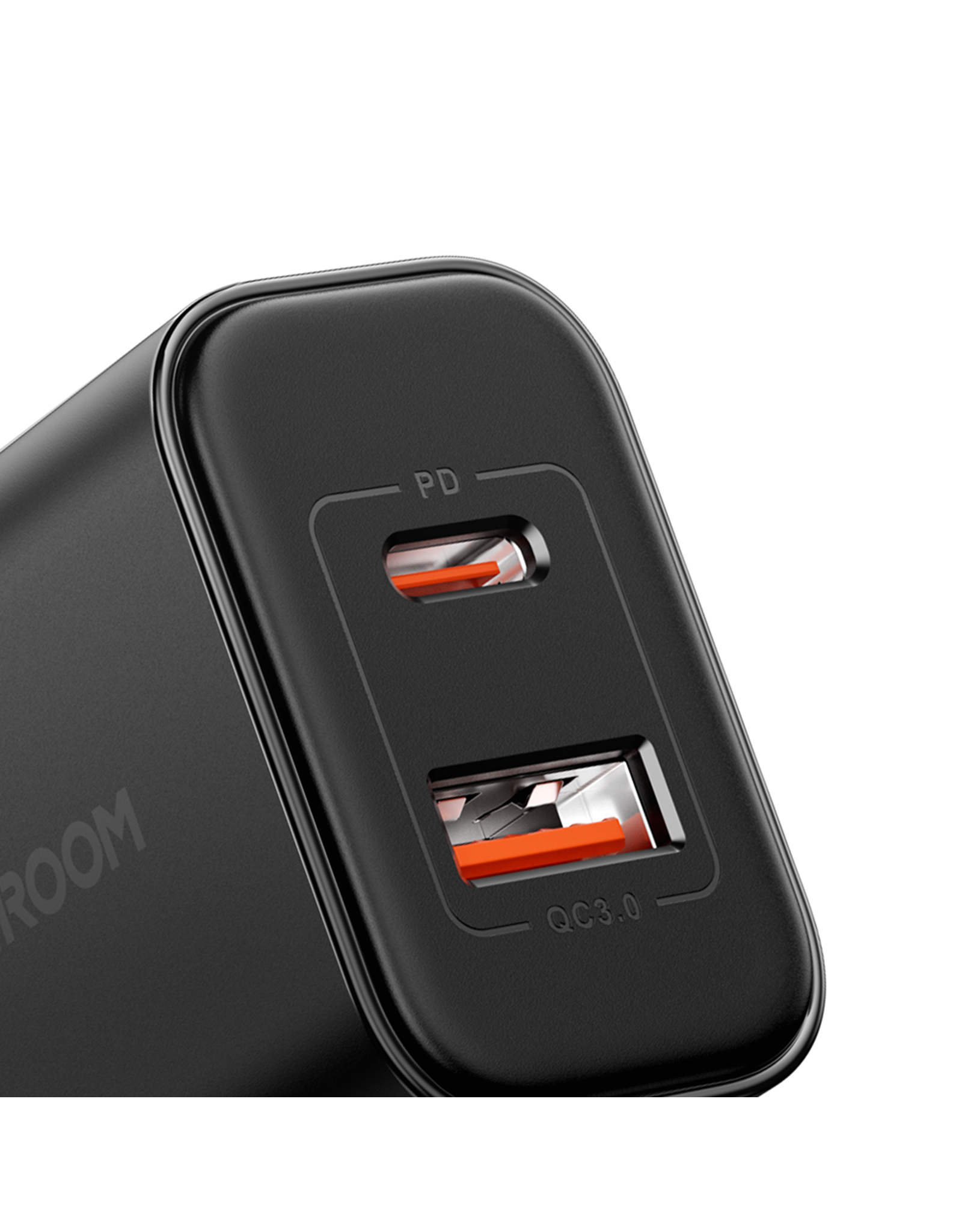 JOYROOM PD 20 Watt USB-C + QC 3.0 Adapter  - Zwart