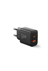 JOYROOM PD 20 Watt USB-C + QC 3.0 Adapter  - Zwart