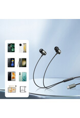 JOYROOM Digital Type-C bekabelde in-ear headset - zwart