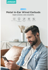 JOYROOM Digital Type-C bekabelde in-ear headset - zwart