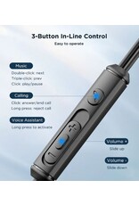 JOYROOM Digital Type-C bekabelde headset - zwart JOYROOM Digital Type-C bekabelde headset - zwart