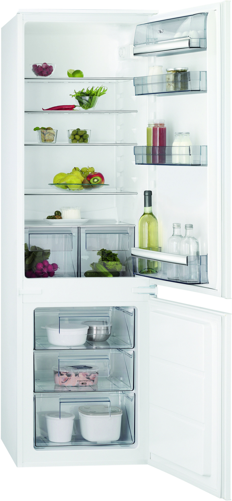 AEG SCB51821LS Inbouw koelvriescombinatie nis 178 cm