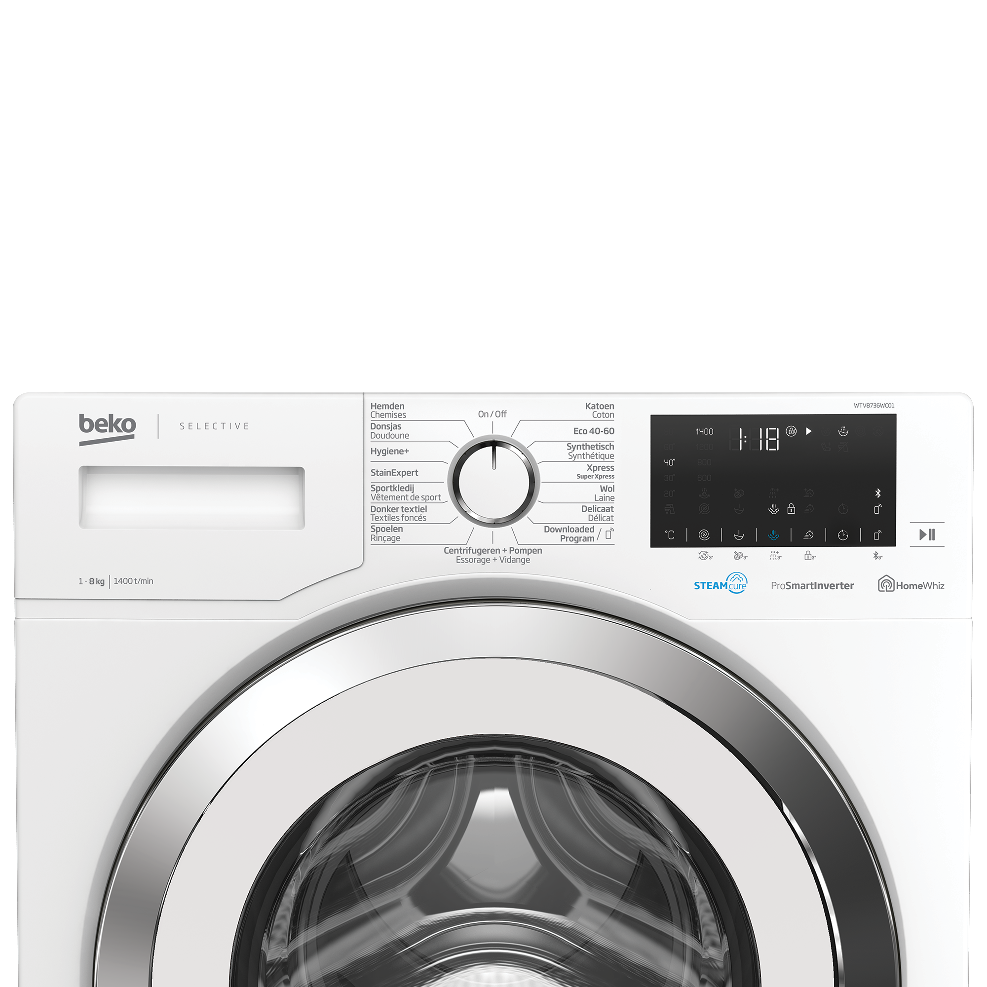 Beko WTV8736WC01 Wasmachine