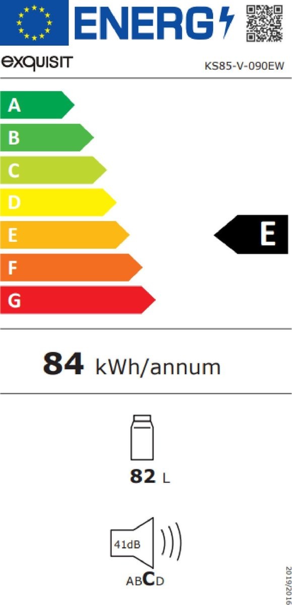 Exquisit KS85-V-090EW - Tafelmodel koelkast