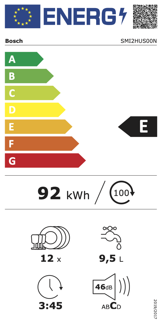 Bosch EXCLUSIV SMI2HUS00N - Inbouw vaatwasser