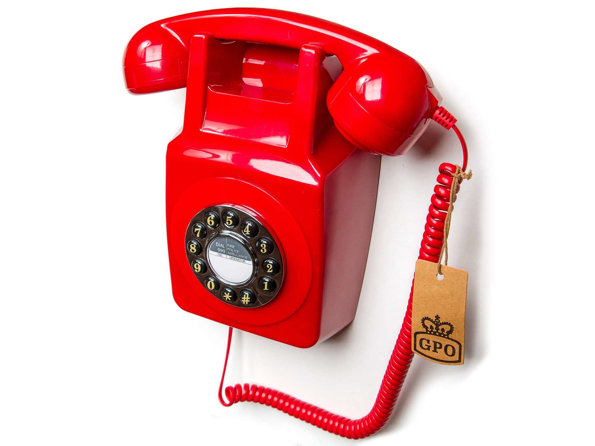 GPO 746 Retro Wandtelefoon Rood - Retro telefoon