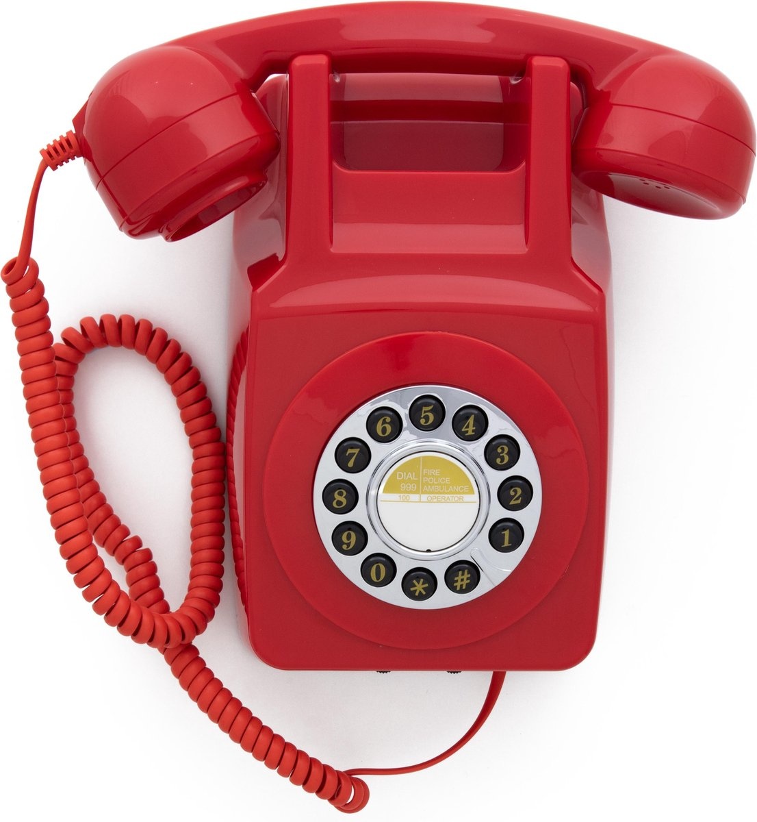 GPO 746 Retro Wandtelefoon Rood - Retro telefoon