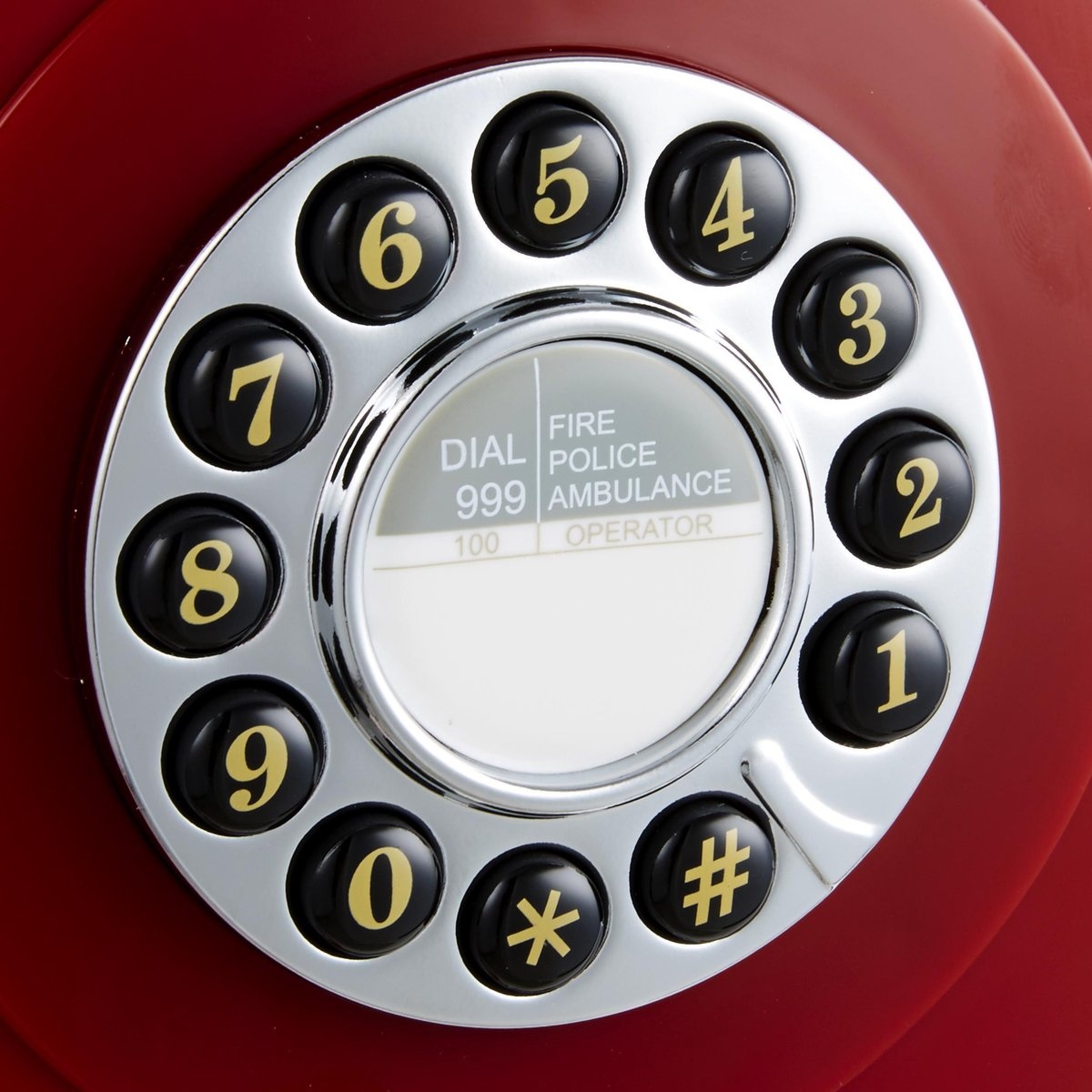 GPO 746 Retro Wandtelefoon Rood - Retro telefoon