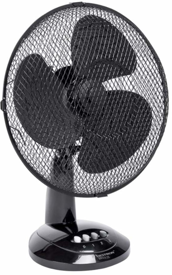 Bestron DDF35Z Zwart - Tafelventilator