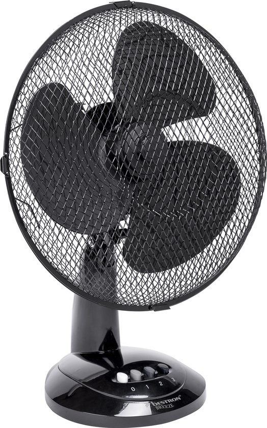 Bestron DDF35Z Zwart - Tafelventilator