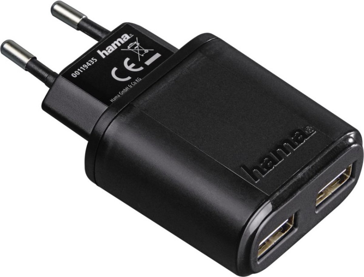 Hama 2-voudige USB-oplaadadapter "Auto-Detect" voor tablet-pc´s