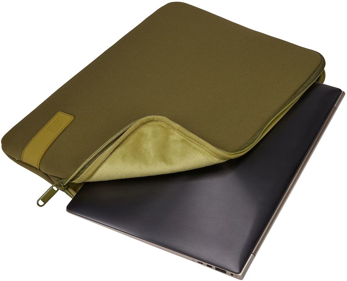 Case Logic Reflect 14" Olijfgroen - Laptop Sleeve