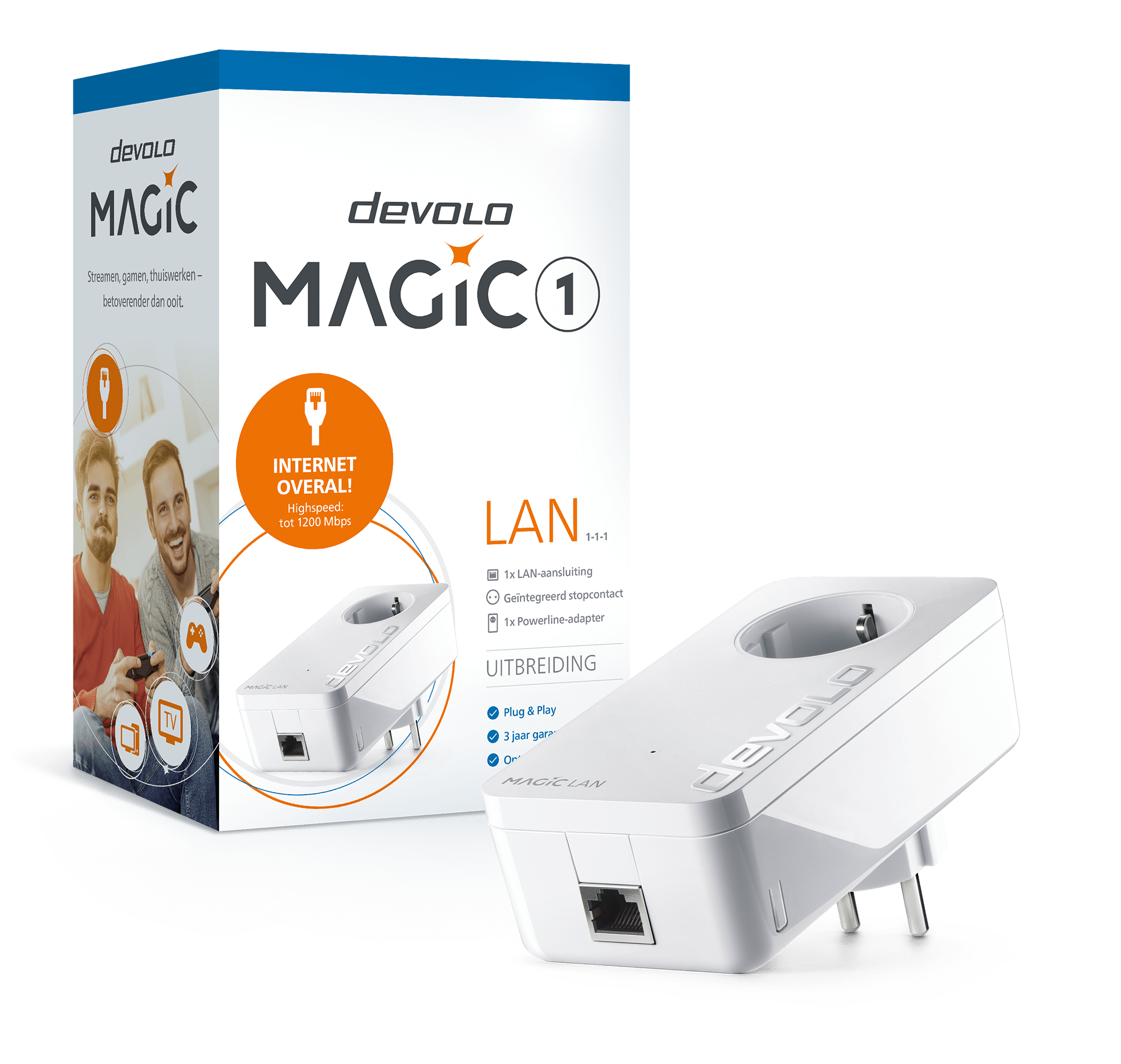 Devolo 8292 Magic 1 LAN Adapter (uitbreiding) - Netwerk switch