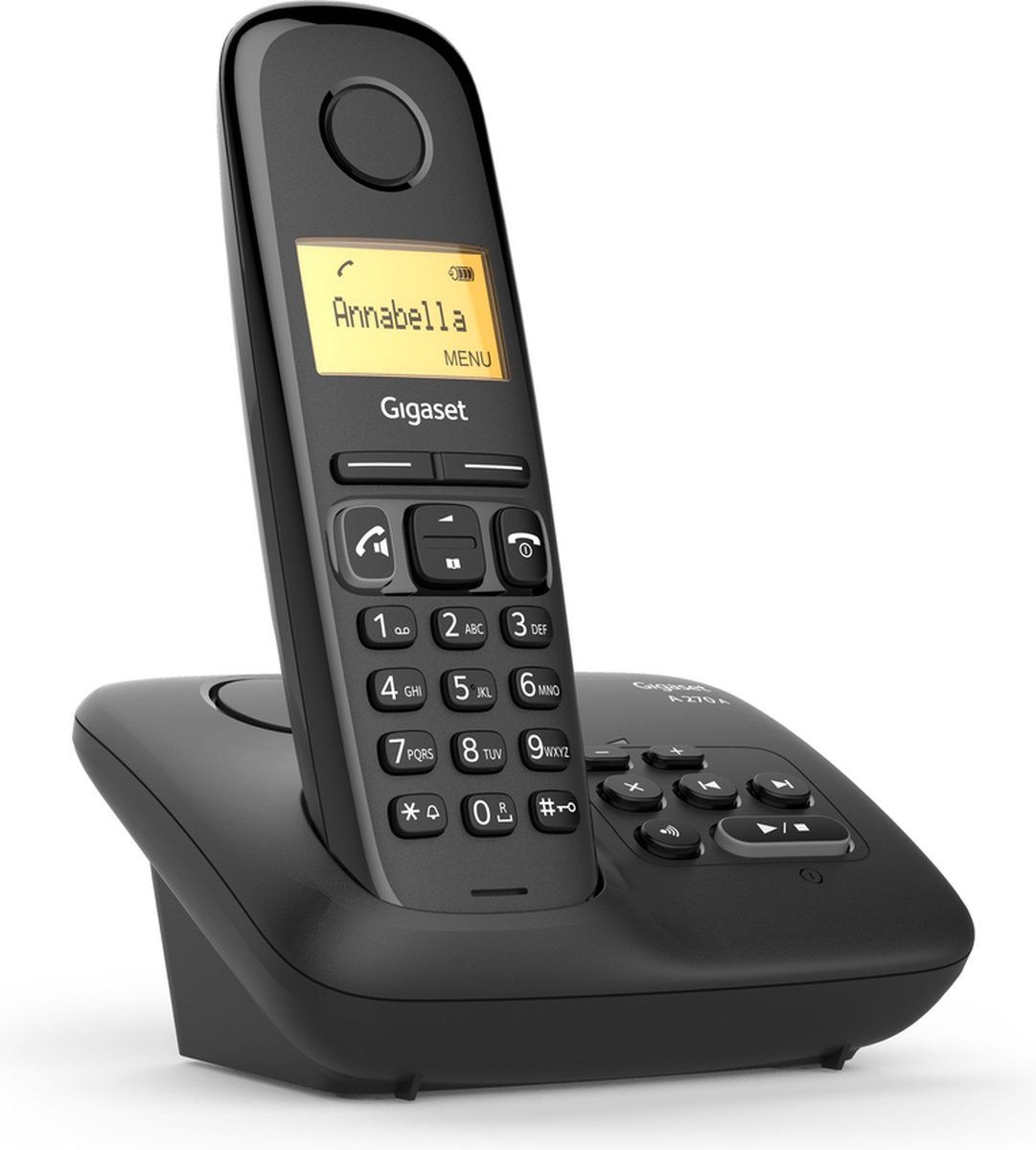 Gigaset A270A Quattro Zwart - Senioren telefoon