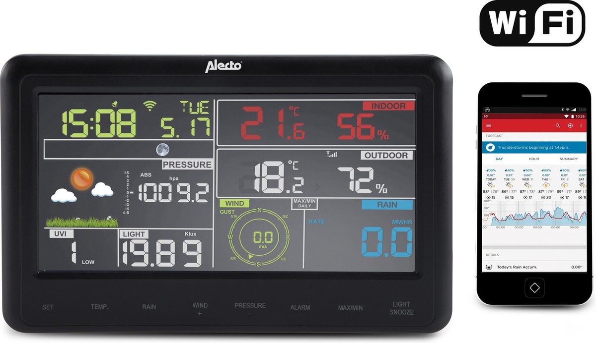 Alecto WS-5500 Weerstation - Weerstation