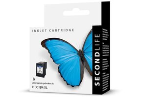 SecondLife HP 301 XL Zwart - Inktcartridge