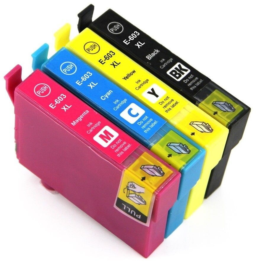SecondLife Epson 603 XL Multipack Zwart + 3 kleuren - Inktcartridge