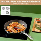 Tefal Renew+ Koekenpan 24cm Zwart