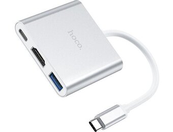 Hoco HB14 3in1 hub voor HDMI USB 3.0 USB-C - USB-hub