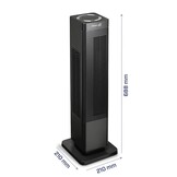 Clean Air Optima CA904B Hot & Cool Zwart - Staande ventilator