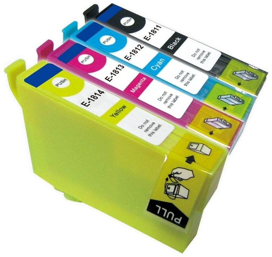 SecondLife Epson Multipack T1811-T1814 Zwart + 3 kleuren - Inktcartridge