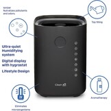 Clean Air Optima CA-604B Smart Zwart - Luchtbevochtiger