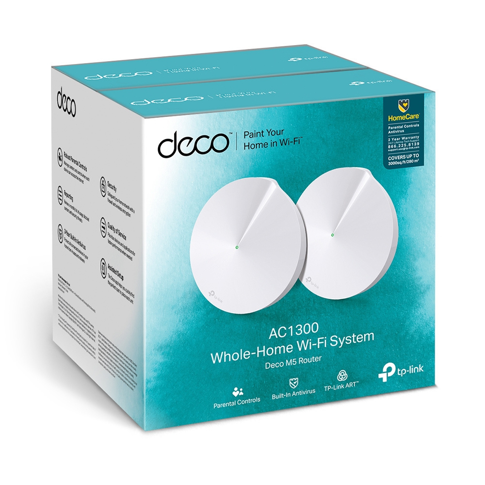 TP-Link DECO M5 (2-pack) Mesh Wi-Fi System - Router