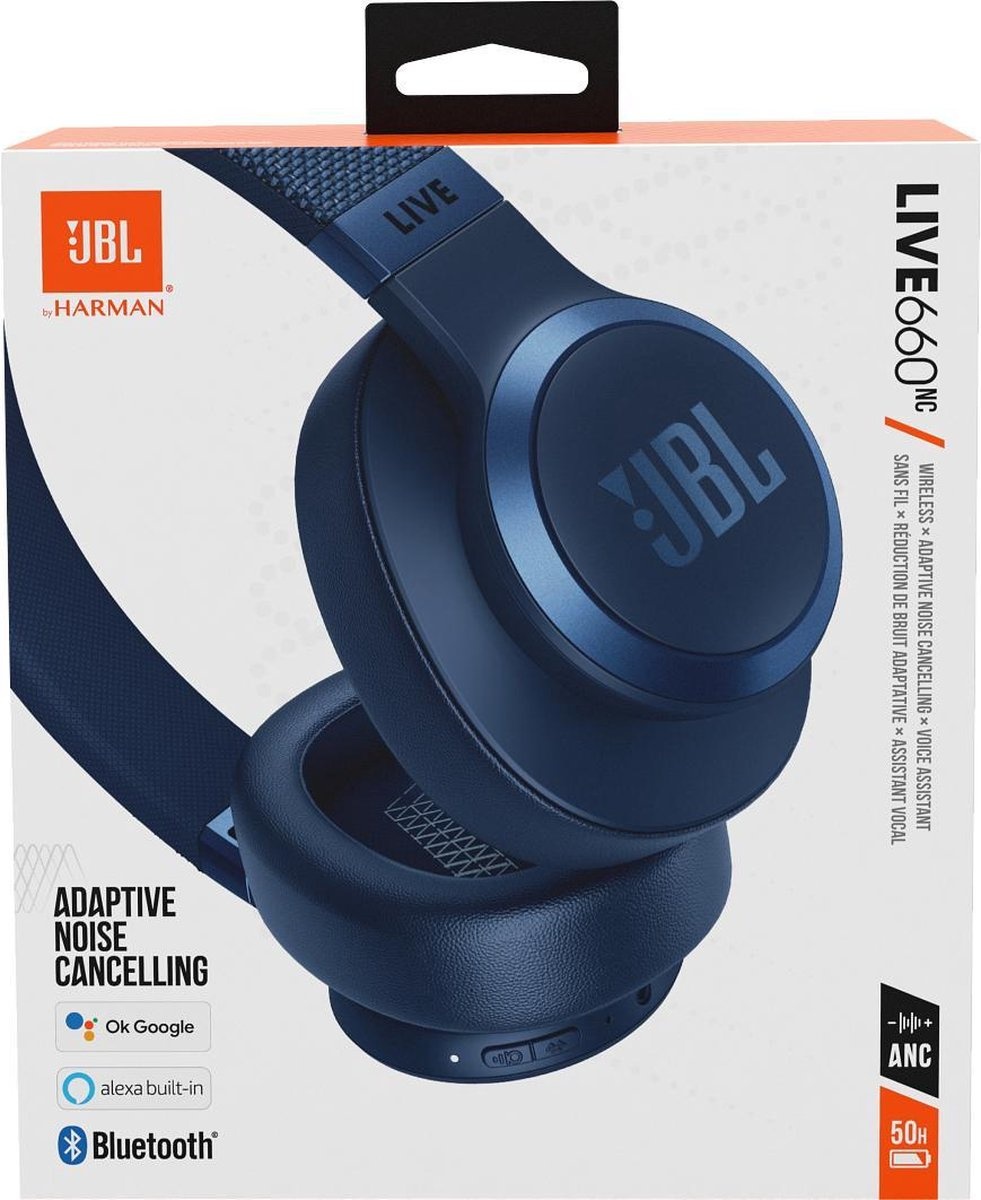 JBL LIVE 660NC (Blauw) - Over-ear koptelefoon
