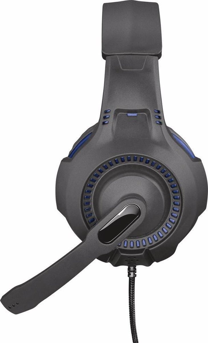 Trust GXT 307B RAVU Zwart/Blauw - Gaming headset